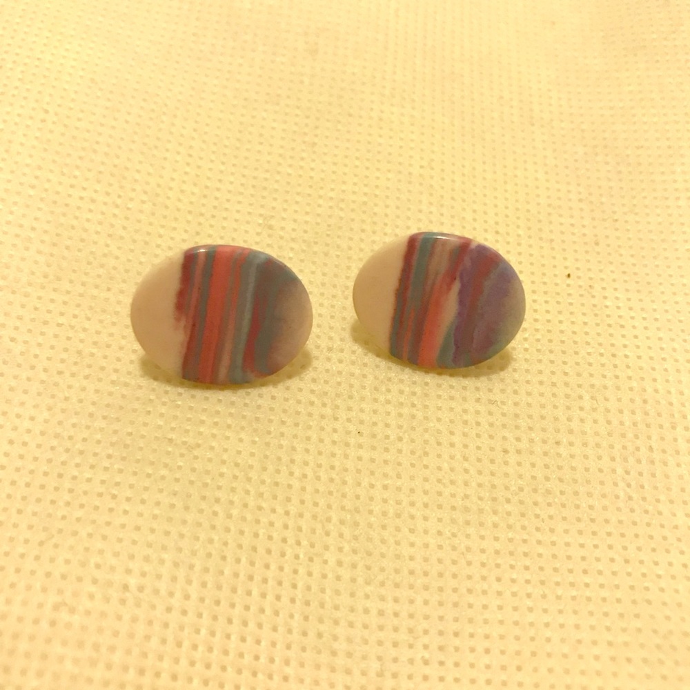 Colorful 80’s inspired studs